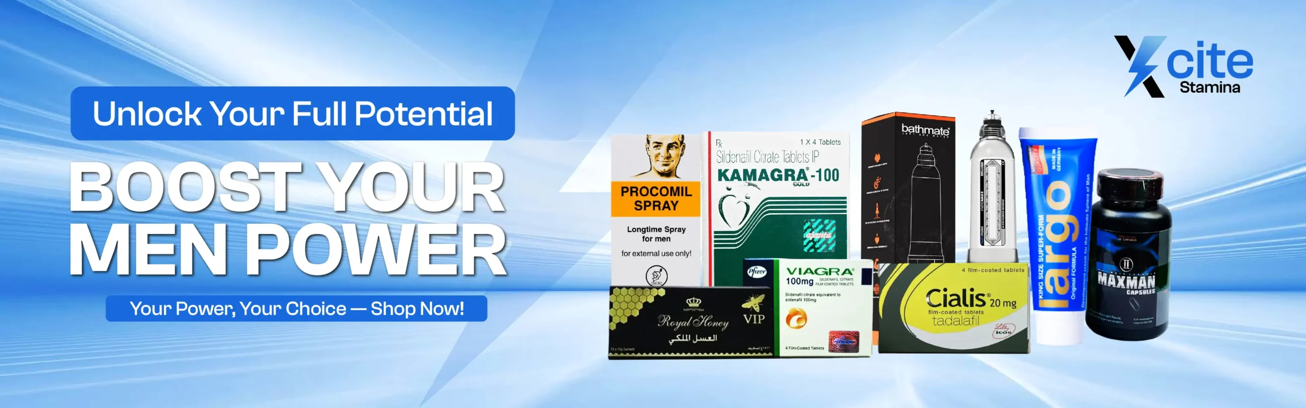 Men Power Products banner
